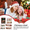 24-Days Acrylic 2D Flat Christmas Nutcracker Ornaments Nutcracker Advent Holiday New Year Pendant Advent for Car Home Dorm