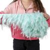 Multicolor Natural Turkey Feather Trim Ribbon 4-6 Inches Fluffy White Marabou Feathers Trims Lace for Party Skirt Clothing Decor