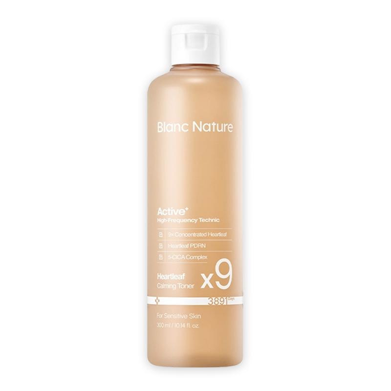 [Blanc Nature] 9x Concentrated Heartleaf Calming Toner 300ml