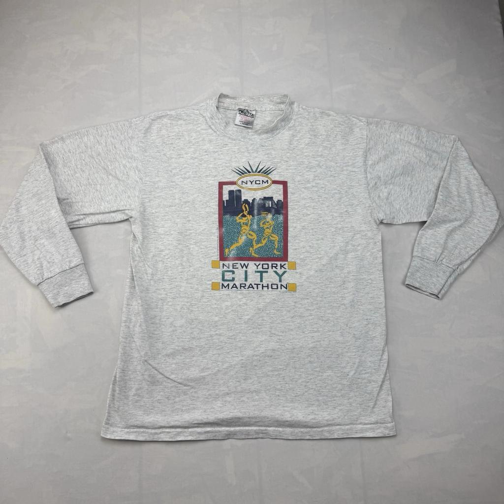 Vintage 1993 NYC New York City Marathon Single Stitch T-Shirt USA Made L