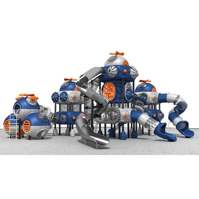Large Outdoor Castle Slide and Swing Set for Parks and Communities