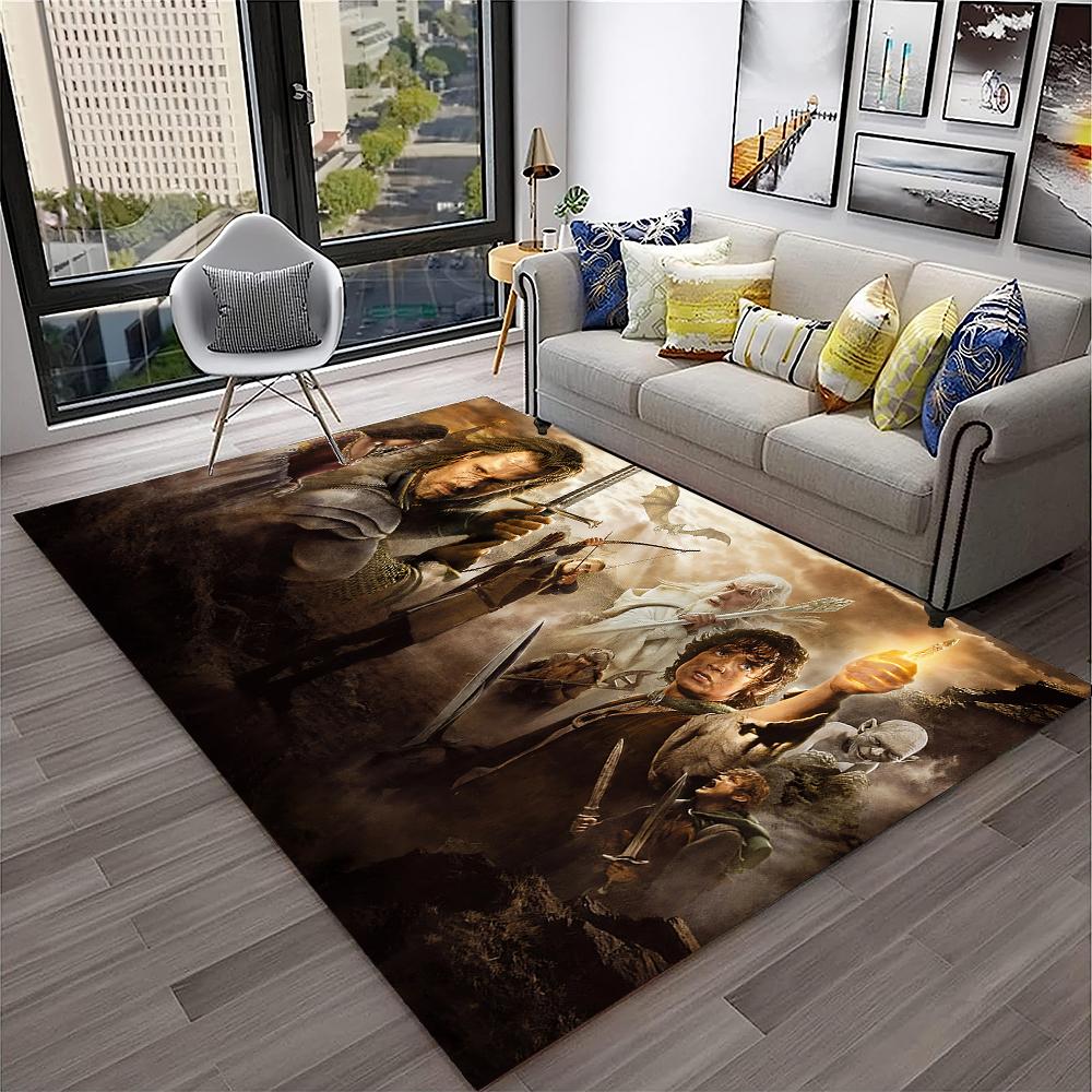 Movie L-Lord of The Rings H-Hobbit Area Rug,Carpet for Home Living Room Bedroom Sofa Doormat Decor,kids Play Non-slip Floor Mat