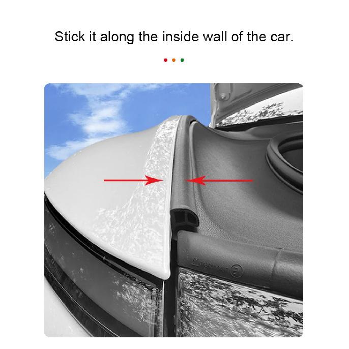 For Tesla Model Y Juniper Front Trunk Seal Kit Soundproof Rubber Weather Strip Model 3 Highland Seal Wind Noise Reduction Kit