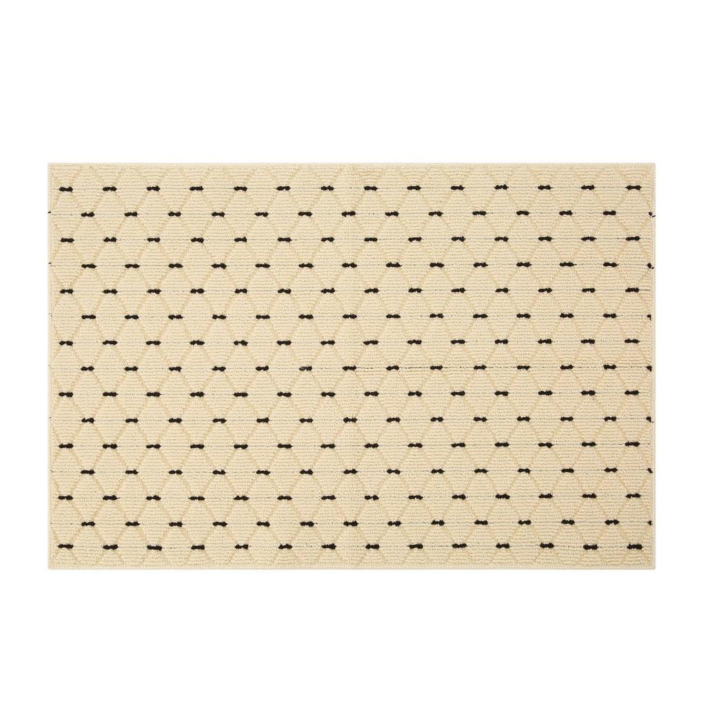 Tapis épais antidérapant en polypropylène pour table de chevet de chambre nordique moderne