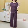 Women's Plus Size 2-Piece Casual Set, Short Sleeve Top & Wide Leg Pants (XL-5XL)