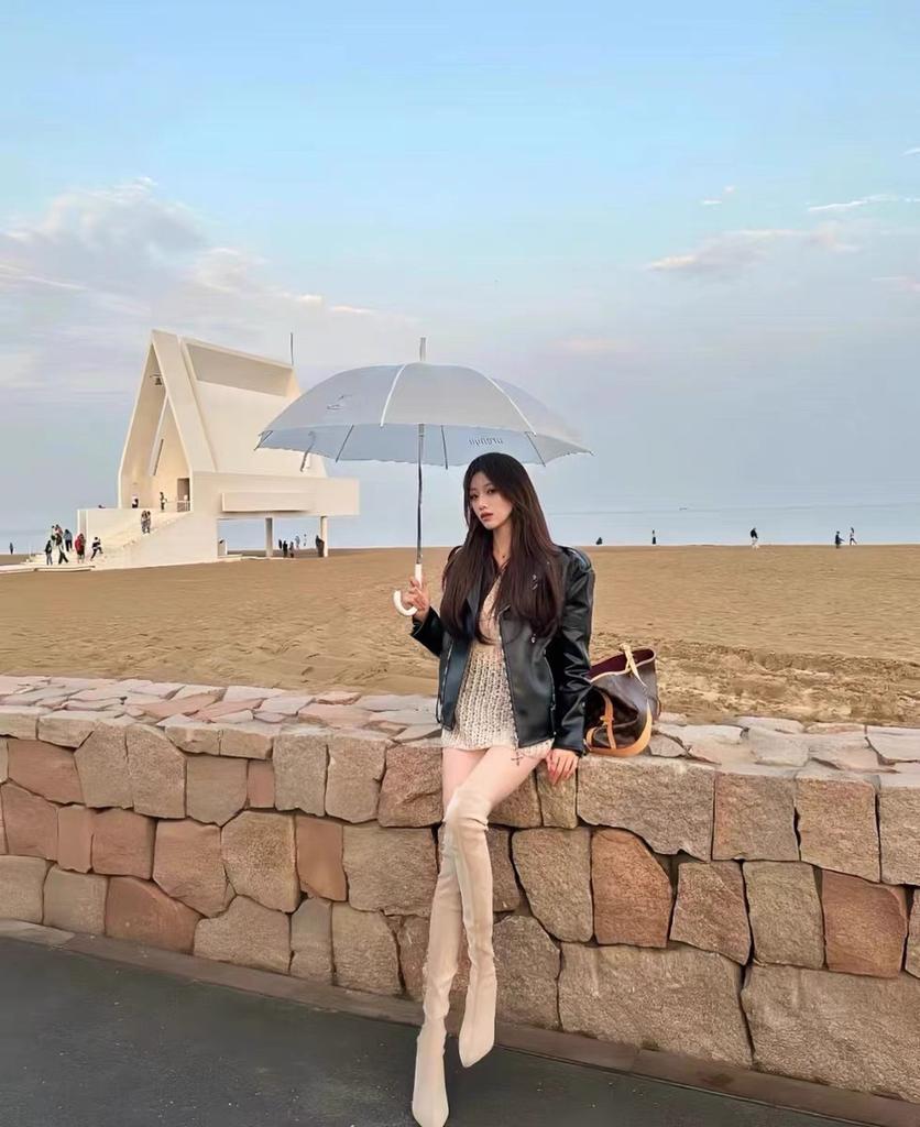 Pointed over-the-knee boots women's 2025 autumn and winter new suede integrated boots high-heeled nude boots elastic boots