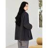 Xinfeyu Women's Oversized Double-Faced Wool Coat