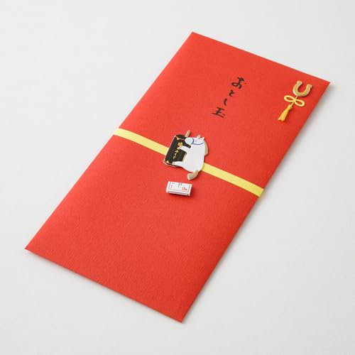 Midori PC Celebration Envelope, New Year's Money Gift, Fortune Slip Pattern, Year of the Horse 25694006
