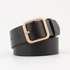 Trendy Womens Faux Leather Square Pin Belt With Durable Alloy Buckle Perfect For Fashion Forward Style