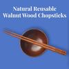 Wooden Chopsticks Wood Reble, Chinese Chop Sticks Set Japanese Sushi, Wedding Party Gifts Bridal Shower Thank You Party Favors Wedding Guests