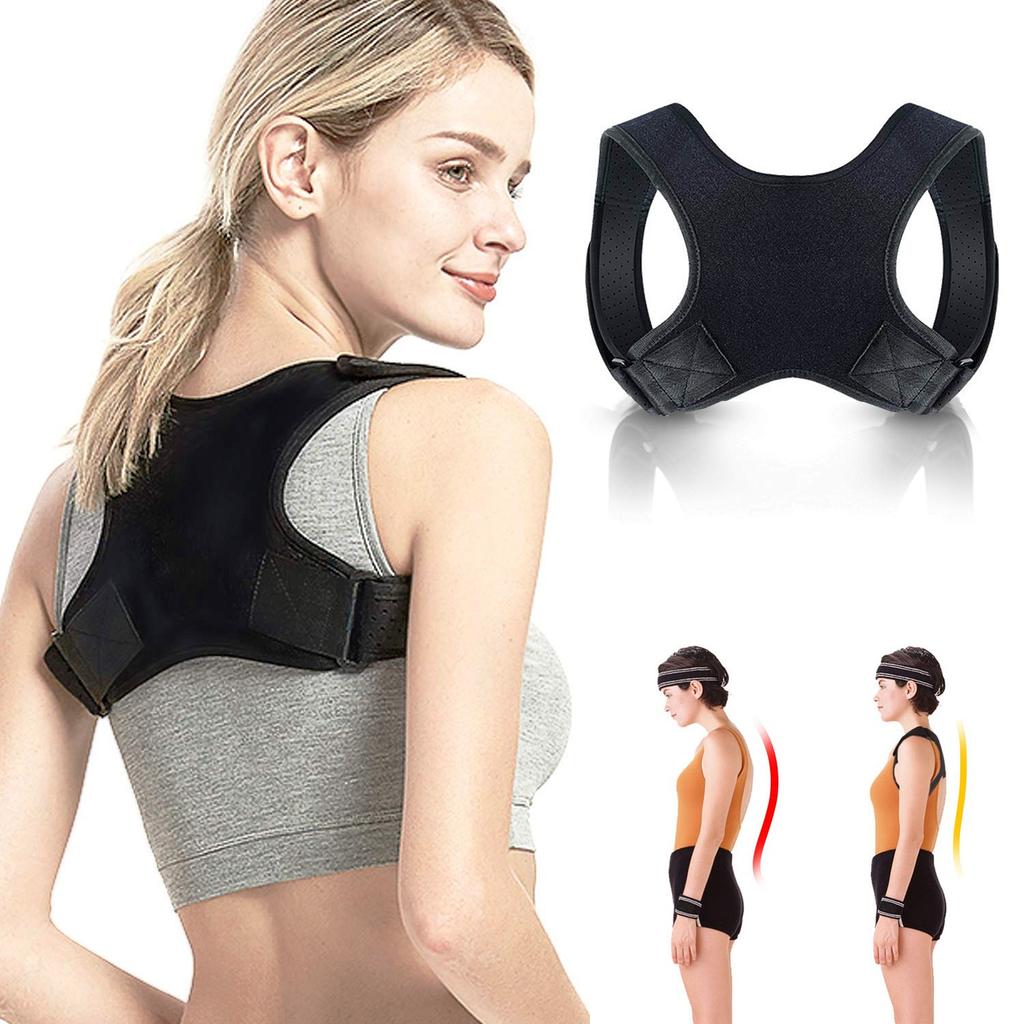 Back Protection Correction Belt, Breathable Hunchback Correction Posture Correction Belt, Diving Material Back Corrector