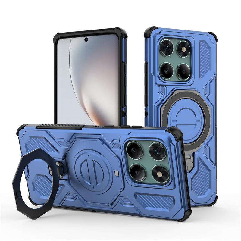 Applicable MOTOegde60Fusion Mobile Phone Case 360 Bracket Motorola edge50Pro Magnetic Case
