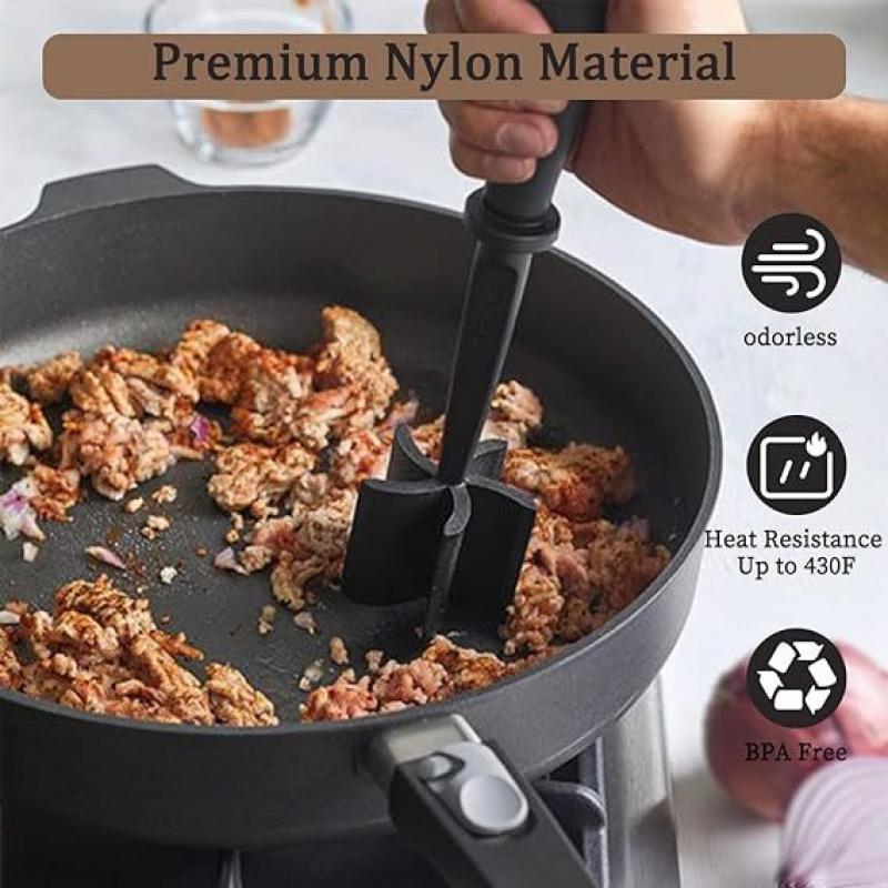 2pc Handheld Household Kitchen Meat Chopper Mixing Rice Meat Grinder Meat Masher Kitchen Tool
