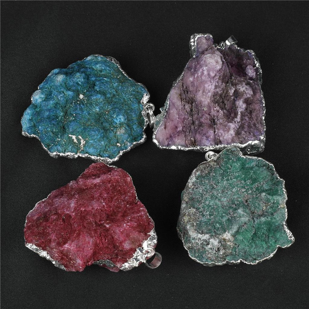 Stone Pendants Necklace Connectors Beautiful Crafts Irregular Shape, Decorative, Art Decor, Women