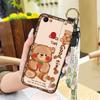 Durable Wrist Strap Phone Case For OPPO F7 Protective Shockproof Lanyard Dirt-resistant Back Cover Soft Case Cute Ring