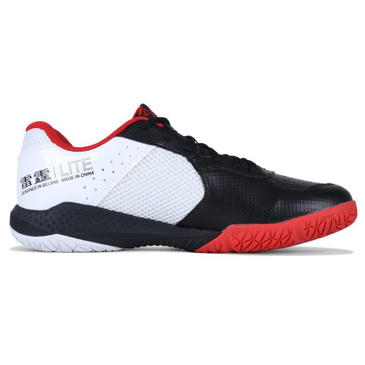 New LINING Badminton Shoes Unisex Low top Black/White/Red AYTS020-2