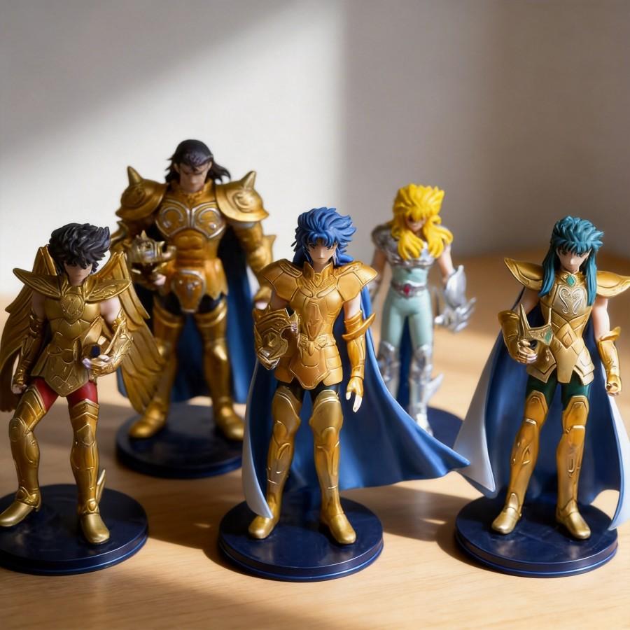 

Saint Seiya Gold Saints 2nd Gen Action Figure Set 12cm 5pcs Anime Collection Model Decoration Gift