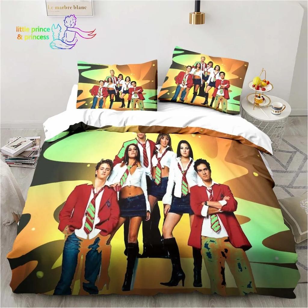 Set Biancheria da Letto Rbd Singolo Twin Full Queen King Size Set Letto Adulto Bambino Camera da Letto Stampa 3D Biancheria da Letto Regalo per Amante della Musica