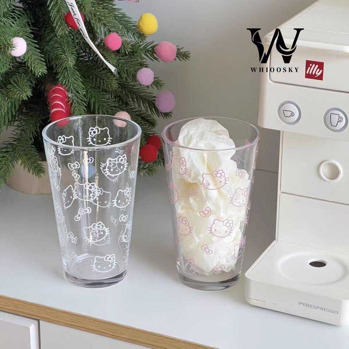 Cute Cartoon Heart Cold Brew Glass Cup - Ins Style, Large Capacity for Cold Drinks Pink KT Single Cup