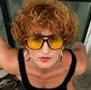 Vintage Oversized Sunglasses Women Retro Brand Big Frame Sun Glasses Female Black Yellow Ins Style Square Glasses