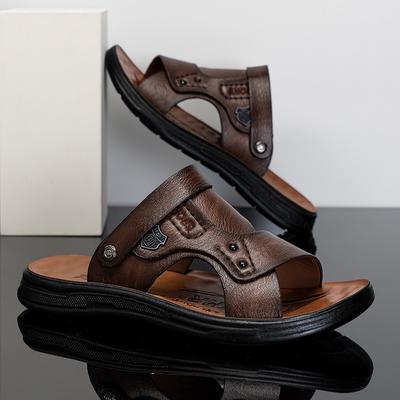 Außensandalen lässig Sommer neu wasserdicht rutschfest weiche Sohle Fahren Strand Schuhe Doppelzweck coole Hausschuhe