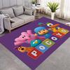 Pocoyo Cartoon Anti-slip Area Rug Light Green Letter Print Floor Mat Anime Home Decor Carpet Gift For Animation Lovers