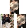 Romantic Lace Blouse For Women With 3d Print Soft Satin Fall Spring Casual Wear