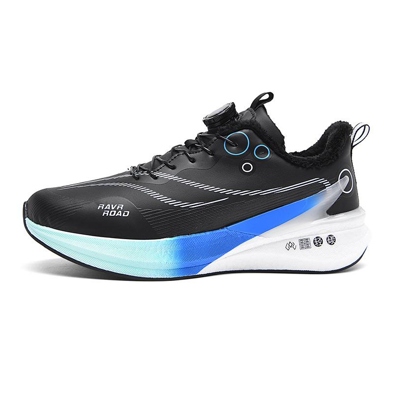 Red Rabbit 8PRO True Explosive Carbon Board Youth Racing Leather Surface Fleece Warm Running Shoes Men's and Women's Rotating Buckle Sneakers