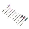 Nail Drill Bits Set Tungsten Steel Nail Art Grinding Head Dead Skin Removal Manicure Polishing Tool
