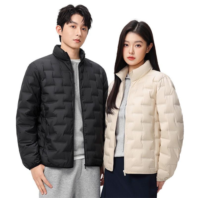 Mens Lightweight Down Jacket Slim Fit Warm Hooded Short Puffer Coat Winter Outdoor Casual Wear