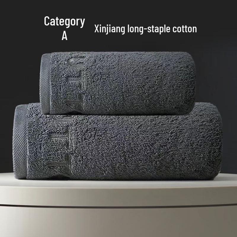 All-Cotton Class A Absorbent Bath Towel Gift Set - Thickened, Soft, Non-Shedding for Hotels.