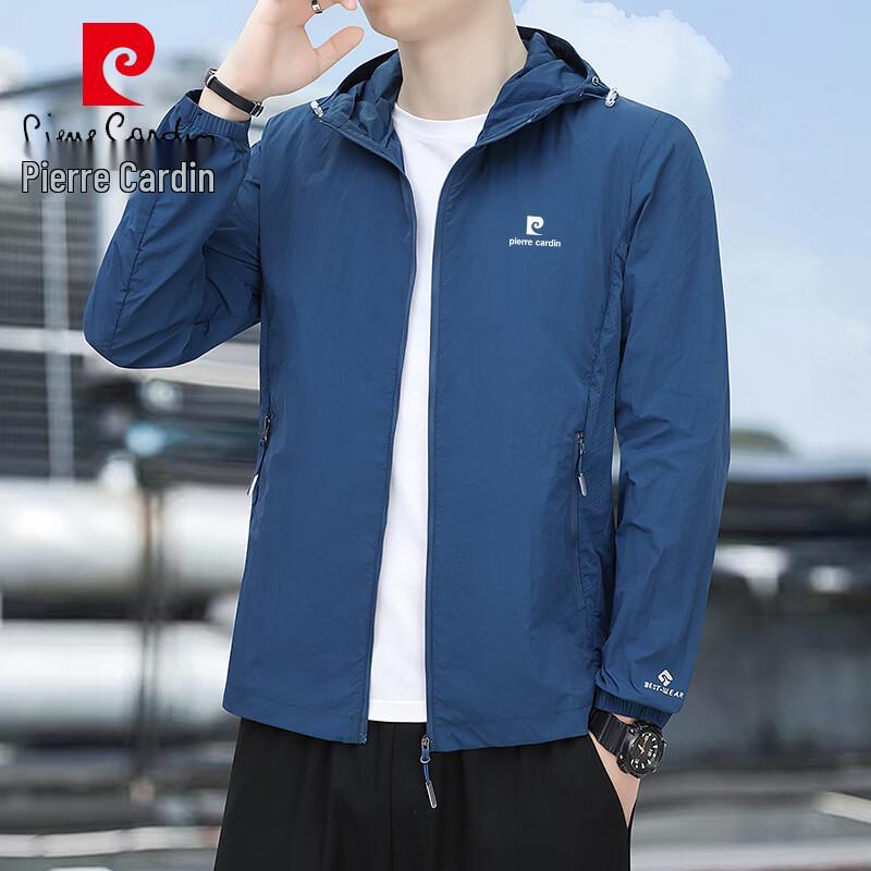 Pierre Cardin Men's Summer UV Protection Hooded Jacket