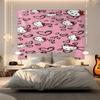 Hello Kitty Tapestry Wall Hanging Kawaii Aesthetic Room Decor Cute Wall Art for Bedroom Dorm Teen Girls