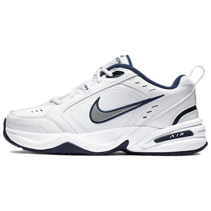 Nike Air Monarch Iv White Navy Sneakers 415445-102
