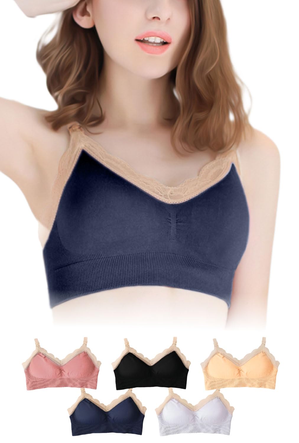 

Кормление грудью Большой кормление грудью беременных ремень открытый [Lino Ulu] бюстгальтер, анти-перетаскивание, размер, бюстгальтер, бюстгальтер, беспроводной, (XL, темно-синий)