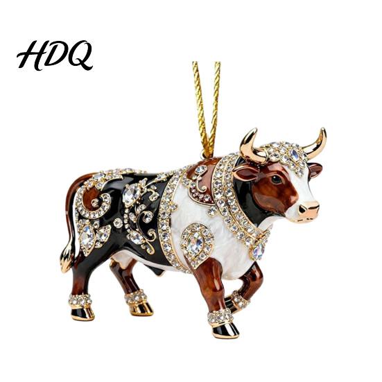 Small Animal Ornaments Christmas Acrylic Ornament Xmas Tree Hanging Decoration Decorative Charms Rhinestone Pendant for Holiday Party Decor