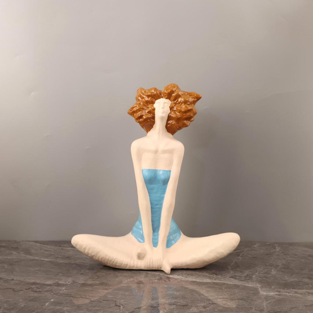 Luxury European Resin Afro Sculpture Decor for Living Room TV Cabinet