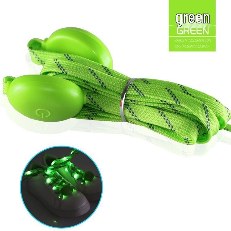 Yadai LED Colorful Luminous Shoelaces - Multicolor Nylon Braided Party Prop