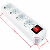 Electrical Power Strip 10/16A Overload Protection not wire German Adapter Extension Desktop 4/5 AC EU Output socket