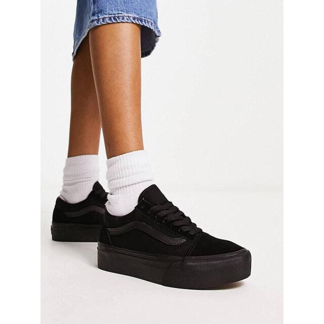 

Черные тройные кроссовки на платформе Vans Old Skool