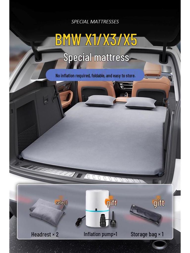 Inflatable Sleeping Mattress for BMW X1, X3, X5 Trunk and Rear Seat