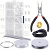 Schmuck DIY Metallanhänger & Zubehör Set mit Karabinerverschluss und Biegeringen