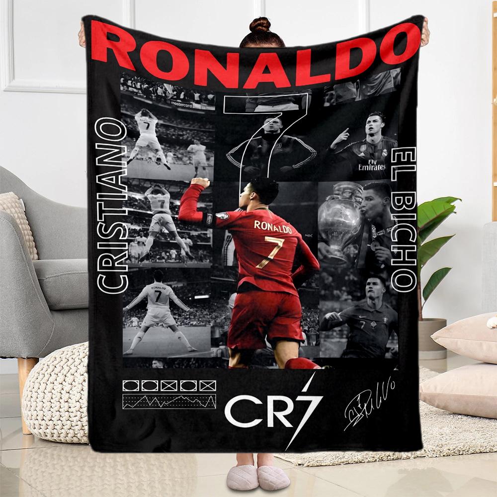 Ronaldo's Golden Legacy Blanket Soft & Cozy Great for Chair Bedding Sofa Four Seasons Multipurpose Stylish Decor Gift for Travel Home Birthdays