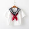 Japanese JK Cosplay Uniform Sets Gray Collar Embroidery Sailor Suit Women Uniform College Style Women JK Cosplay Costume