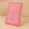 Espositore da Tavolo per Collane Organizer con Pad Supporto Espositore per Collane a Catena Base Antiscivolo in Velluto Vetrina Elegante