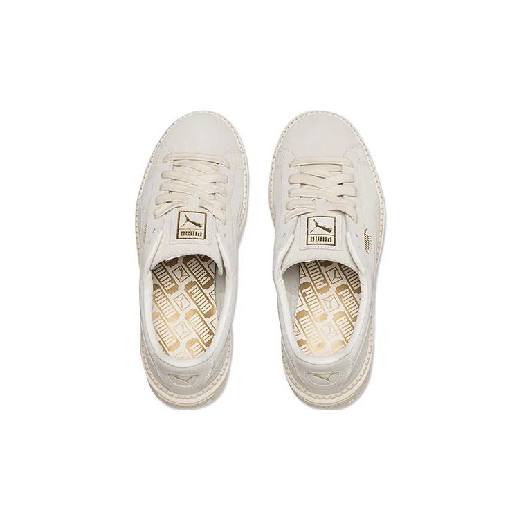 PUMA Suede Platform Trace Animal 'Cream Y' Women's (Unisex) Skate Shoes 367814 02