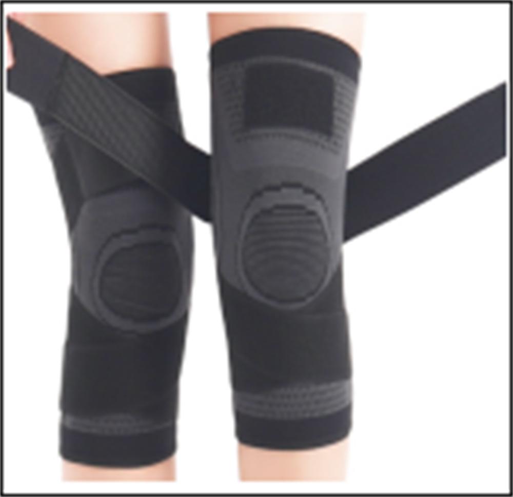 

Наколенники компрессионные наколенники наколенники для артрита поддержка суставов спортивная безопасность волейбол спортзал спортивный бандаж протектор 1 шт L чёрный