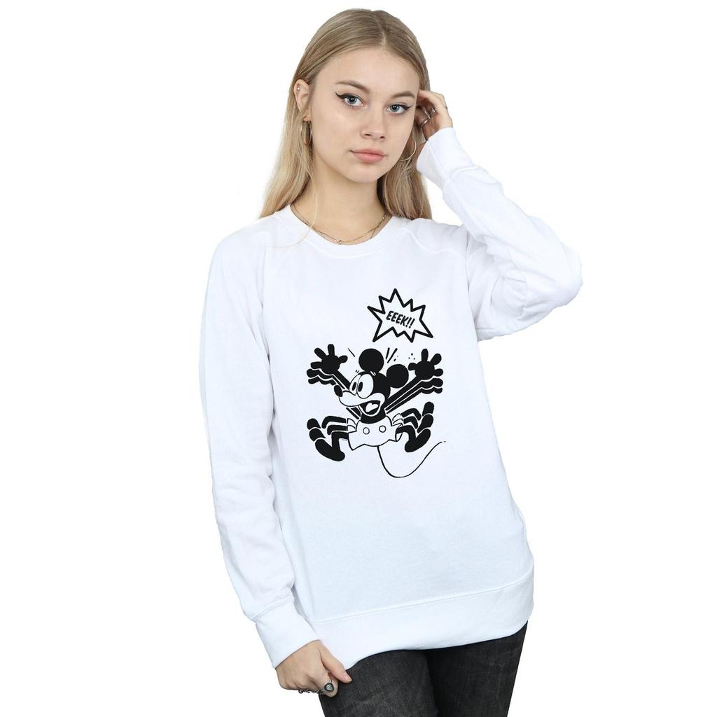 Disney Womens/Ladies Mickey Mouse EEEEEK! Sweatshirt