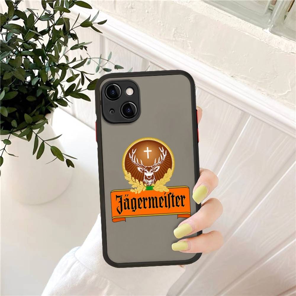 Classic J-Jager-Meister Phone Case For IPhone 14 11 12 13 Mini Pro Max 8 7 Plus X XR XS MAX Translucent Matte Cover