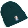 Pocket Cute Cat Print Knit Cap Beanie, Print Pompom Beanies Hip Hop Versatile Elastic Slouchy Knitted Cap Beanie